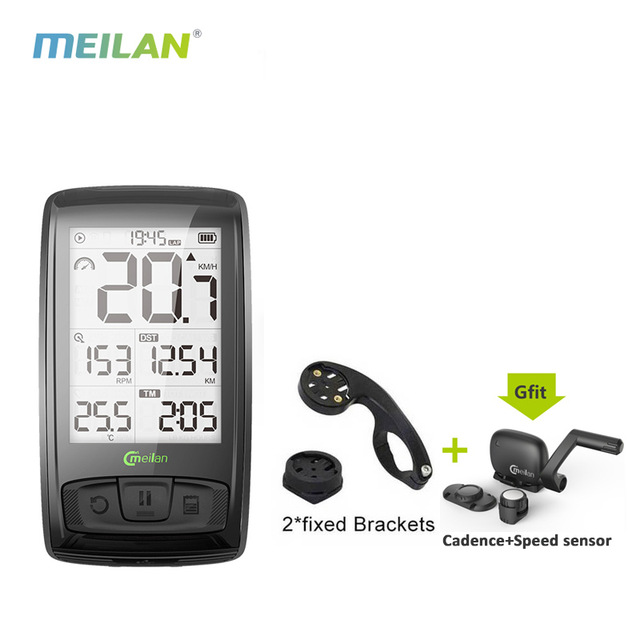 Meilan M4 Wireless Fahrrad Tachometer Herzfrequenzmesser